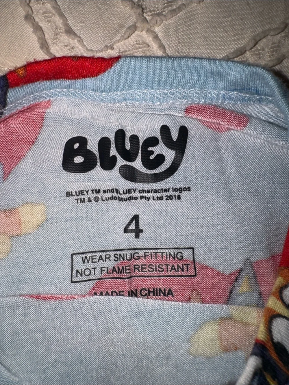 Bluey Heart Pajama Two-Piece Set